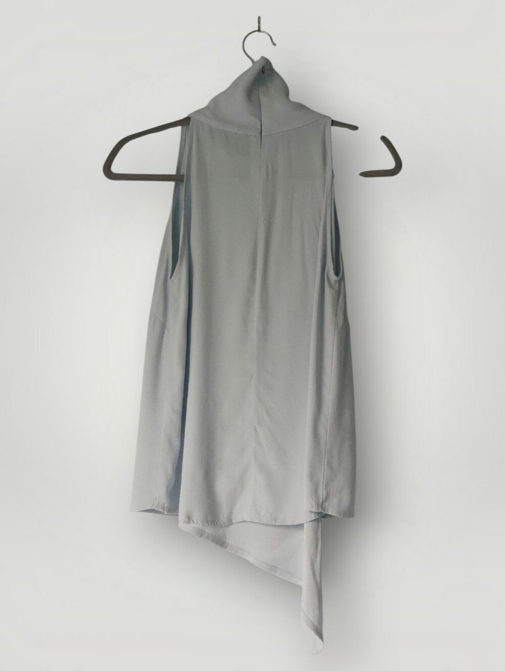 Viktoria + Woods Draped Asymmetric Cowl Neck Top Light Blue Sz 0 Australia - Picture 3 of 8